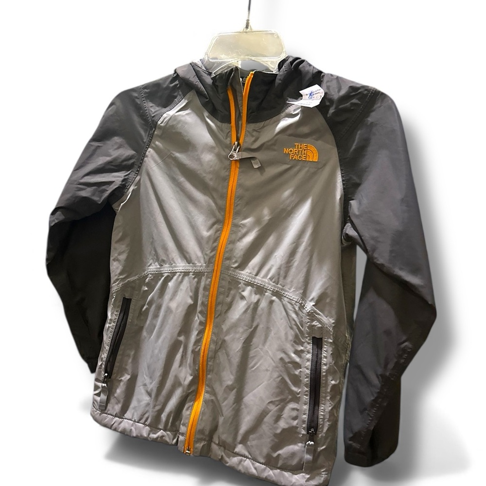 SOLD!! The North Face Kids Jacket in Gray with Orange Accents